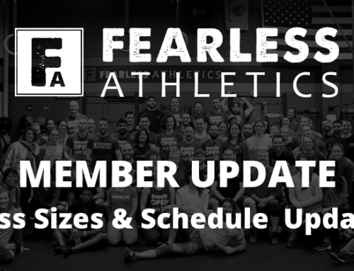 Member Update: Class Sizes & Schedule  Updates